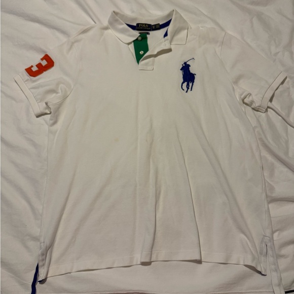 Ralph Lauren Other - Ralph Lauren White Polo Shirt with Blue and Green Accents